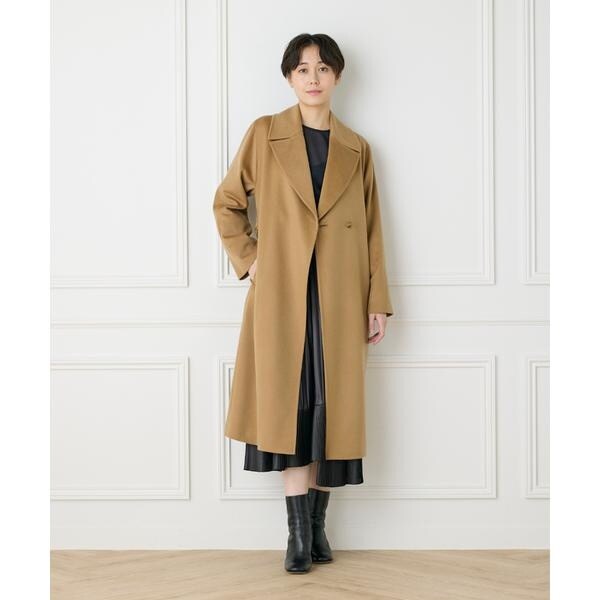 イネド（INED）/《大きいサイズ》ダイヤモンド加工プリーツスカート