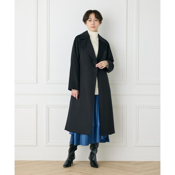 イネド（INED）/《大きいサイズ》ダイヤモンド加工プリーツスカート