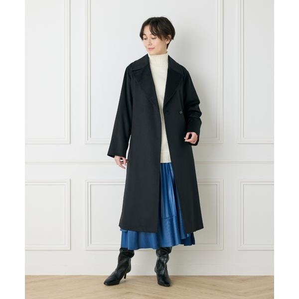 イネド（INED）/《大きいサイズ》ダイヤモンド加工プリーツスカート