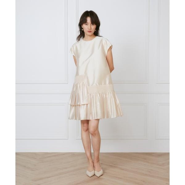 イネド（INED）/シャーリングプリーツワンピース《la veille by SUPERIOR CLOSET》