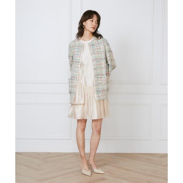 イネド（INED）/シャーリングプリーツワンピース《la veille by SUPERIOR CLOSET》