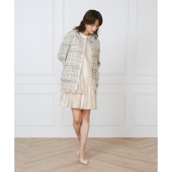 イネド（INED）/シャーリングプリーツワンピース《la veille by SUPERIOR CLOSET》