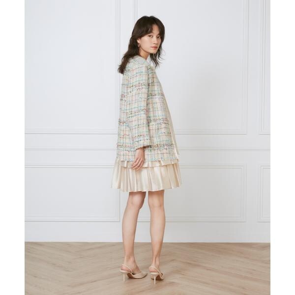 イネド（INED）/シャーリングプリーツワンピース《la veille by SUPERIOR CLOSET》