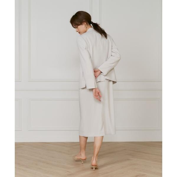 イネド（INED）/《大きいサイズ》【マルチWAYセットアップ】カラーレスジャケット