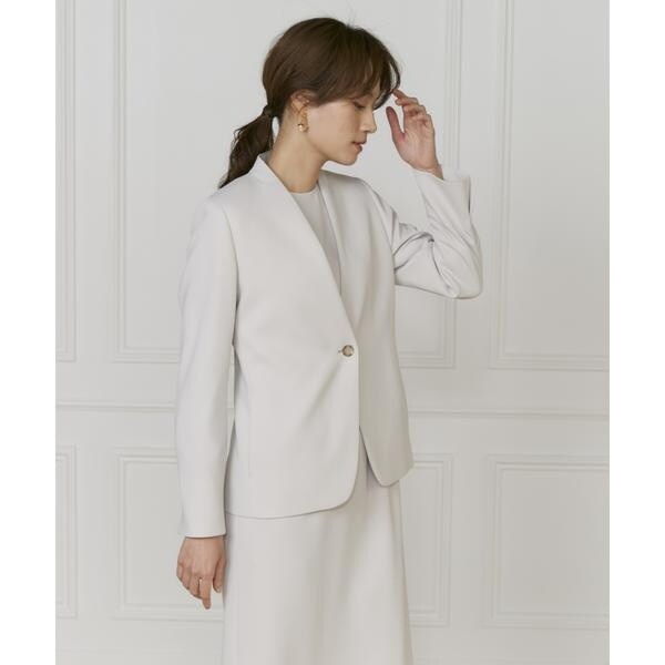 イネド（INED）/《大きいサイズ》【マルチWAYセットアップ】カラーレスジャケット