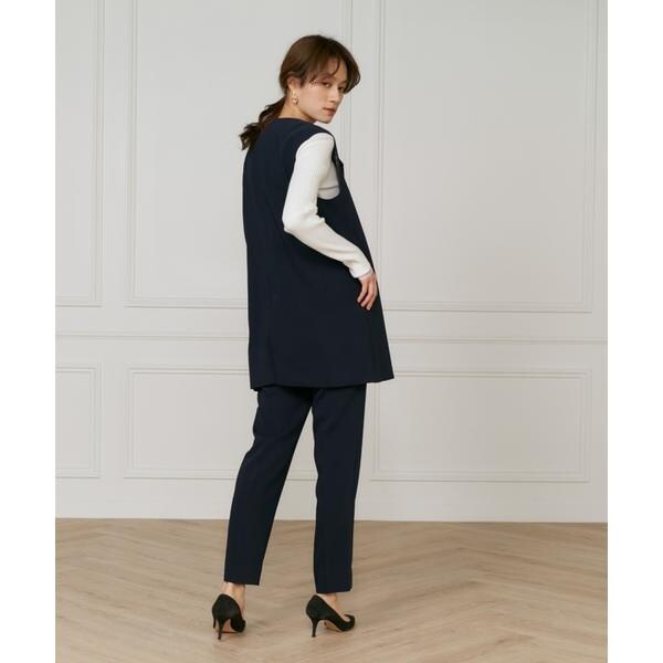 イネド（INED）/《大きいサイズ》【マルチWAYセットアップ】テーパードパンツ