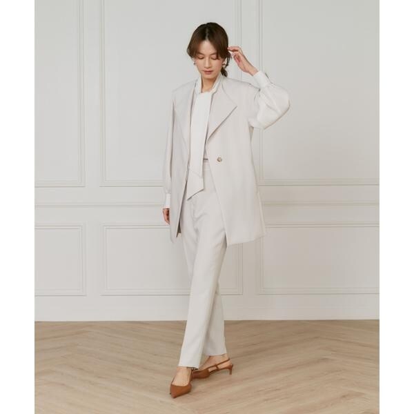 イネド（INED）/《大きいサイズ》【マルチWAYセットアップ】テーパードパンツ