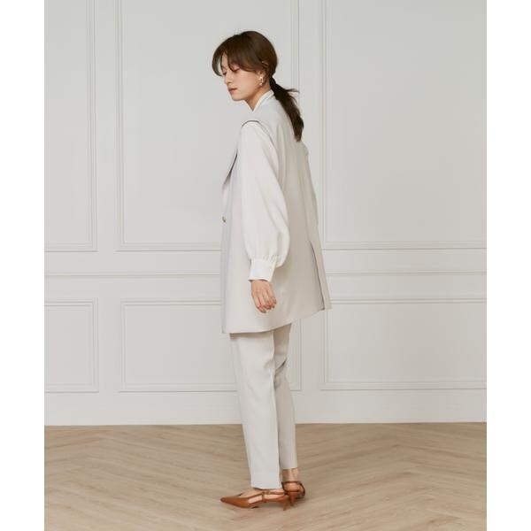 イネド（INED）/《大きいサイズ》【マルチWAYセットアップ】テーパードパンツ