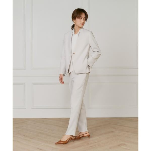 イネド（INED）/《大きいサイズ》【マルチWAYセットアップ】テーパードパンツ