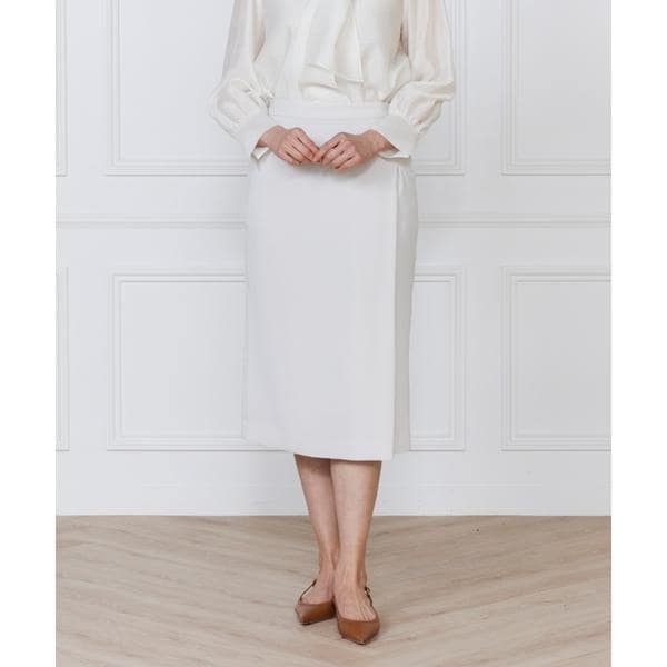 イネド（INED）/《大きいサイズ》【マルチWAYセットアップ】アシンメトリータックスカー