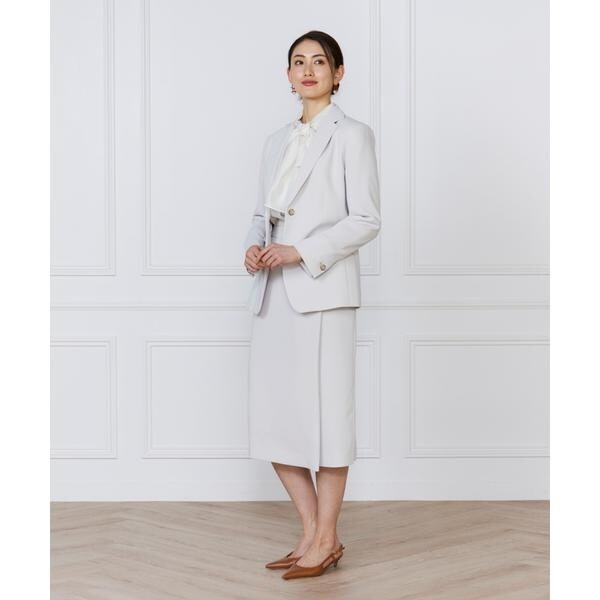 イネド（INED）/《大きいサイズ》【マルチWAYセットアップ】アシンメトリータックスカー