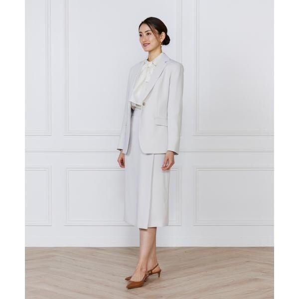 イネド（INED）/《大きいサイズ》【マルチWAYセットアップ】アシンメトリータックスカー