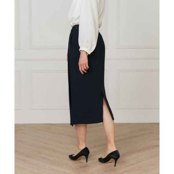 イネド（INED）/《大きいサイズ》【マルチWAYセットアップ】アシンメトリータックスカー