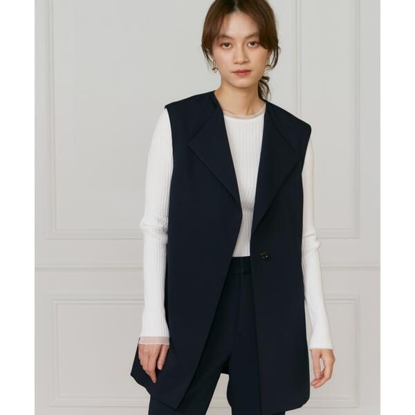 イネド（INED）/《大きいサイズ》【マルチWAYセットアップ】ジレ