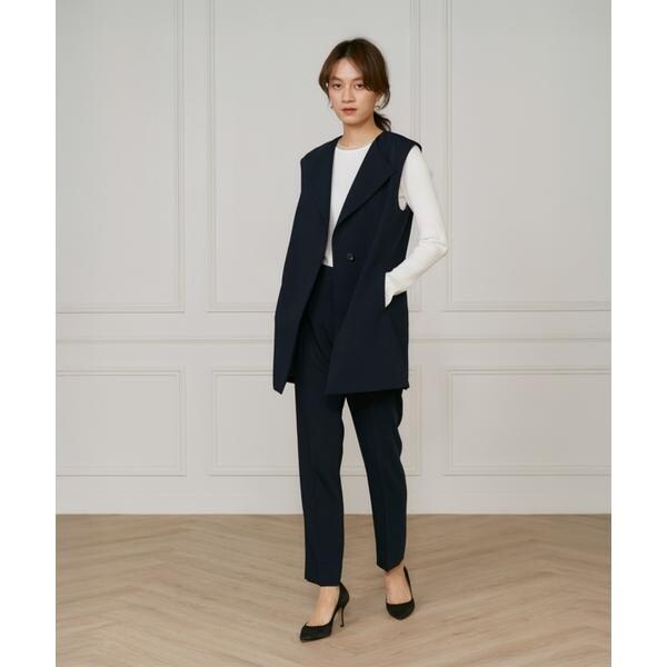 イネド（INED）/《大きいサイズ》【マルチWAYセットアップ】ジレ