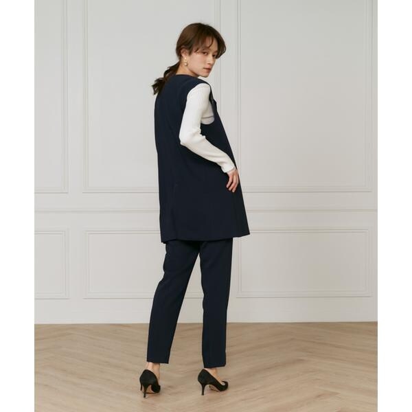 イネド（INED）/《大きいサイズ》【マルチWAYセットアップ】ジレ