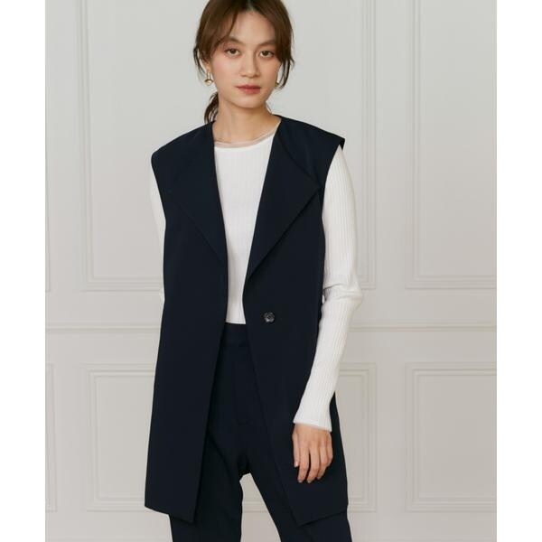 イネド（INED）/《大きいサイズ》【マルチWAYセットアップ】ジレ