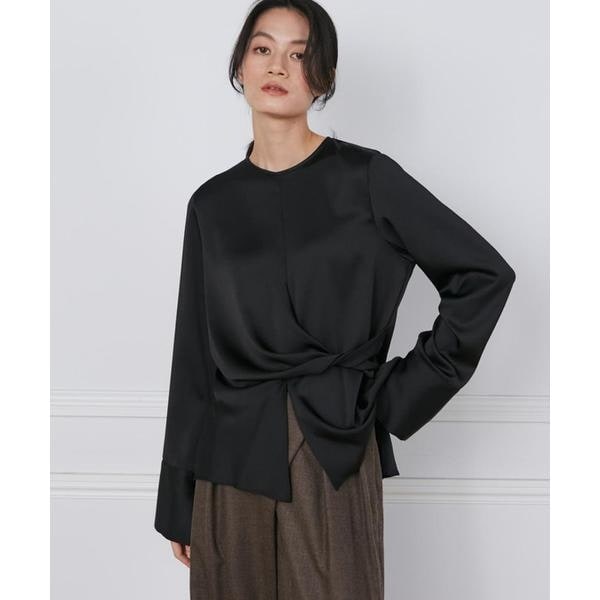 売れ筋商品|||ランズエンド カットソー トップス レディース Plus Size Supima Interlock Scoop Neck Blouson Sleeve Top Black Women's Supima Interlock Scoop Neck Blouson Sleeve Top