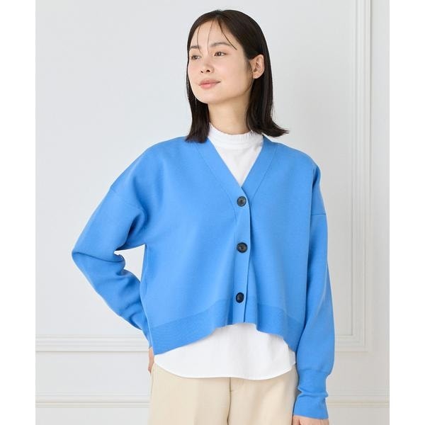 イネド（INED）/《大きいサイズ》スムースカーディガン