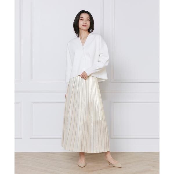 イネド（INED）/《大きいサイズ》スムースカーディガン