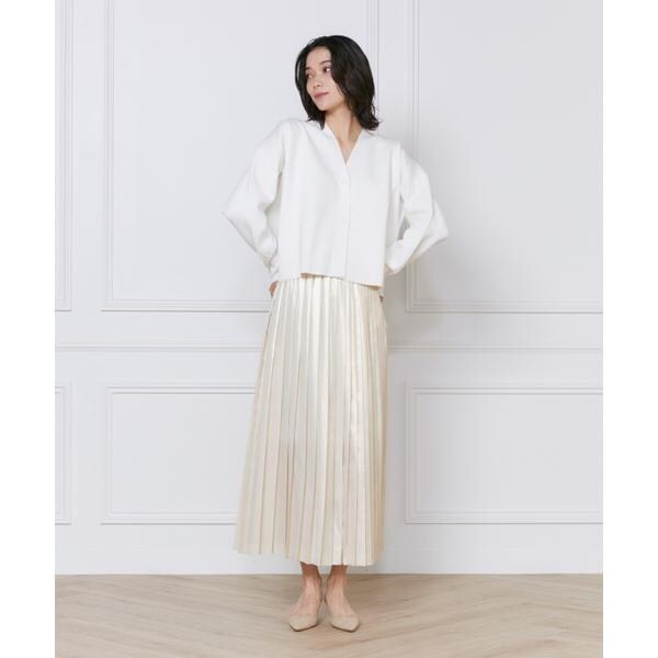 イネド（INED）/《大きいサイズ》スムースカーディガン