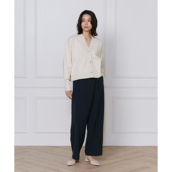 イネド（INED）/《大きいサイズ》スムースカーディガン