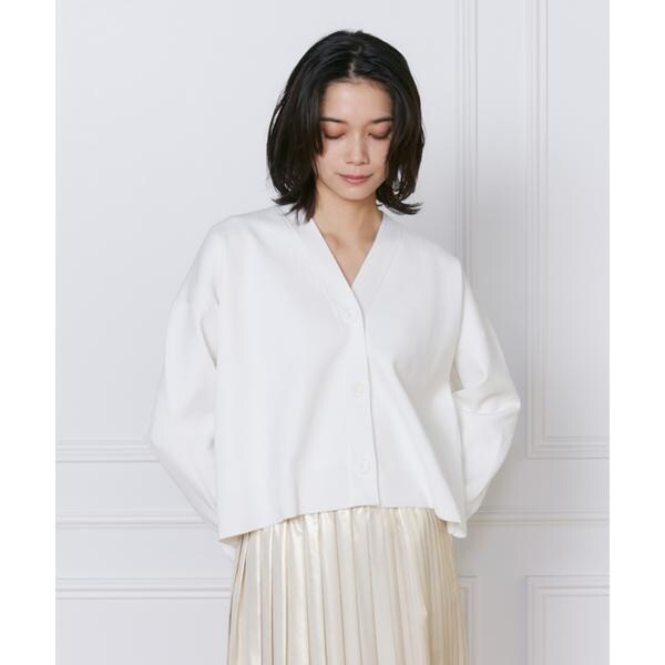 イネド（INED）/《大きいサイズ》スムースカーディガン