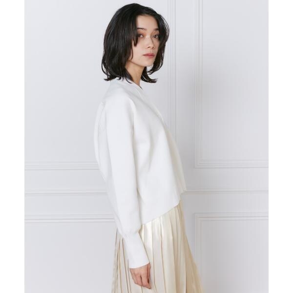 イネド（INED）/《大きいサイズ》スムースカーディガン