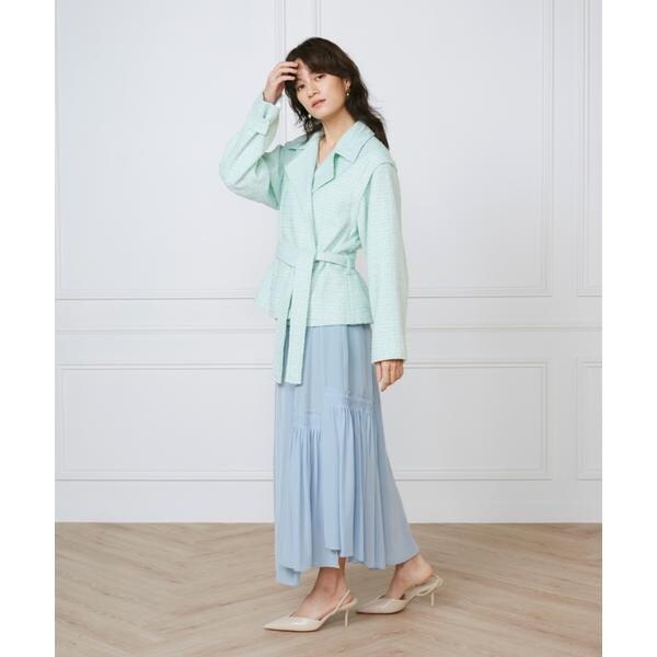 イネド（INED）/ツイードショートコート《la veille by SUPERIOR CLOSET》