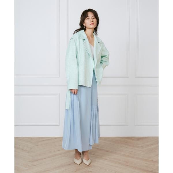 イネド（INED）/ツイードショートコート《la veille by SUPERIOR CLOSET》