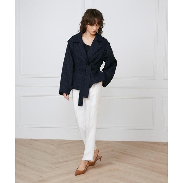 イネド（INED）/ツイードショートコート《la veille by SUPERIOR CLOSET》