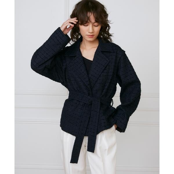 イネド（INED）/ツイードショートコート《la veille by SUPERIOR CLOSET》