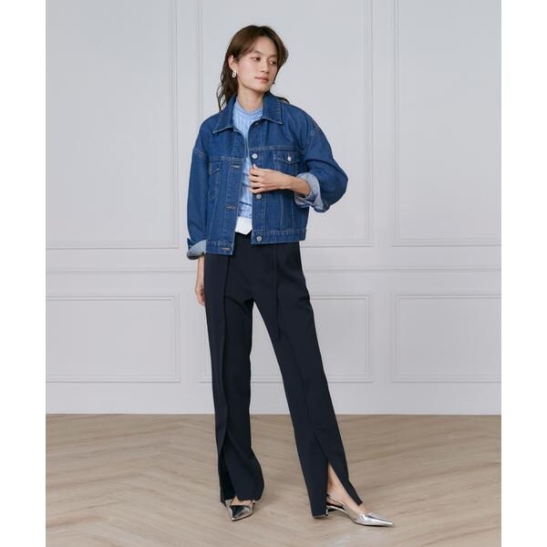 イネド（INED）/《大きいサイズ》デニムジャケット