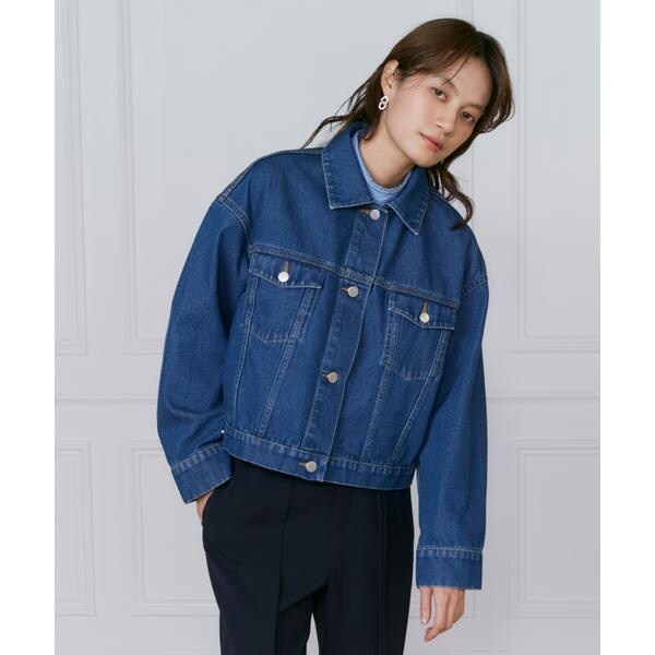 イネド（INED）/《大きいサイズ》デニムジャケット