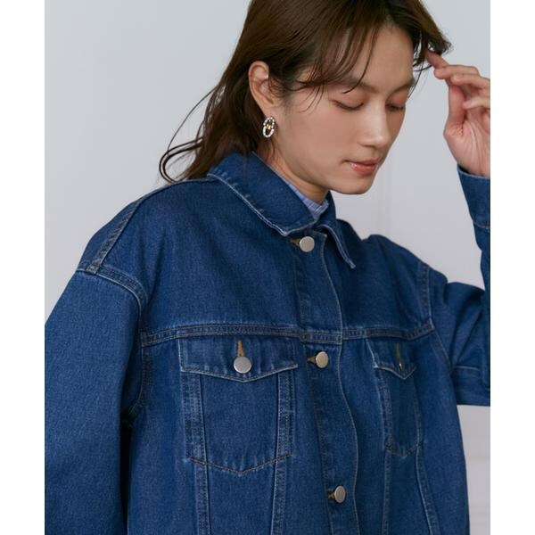イネド（INED）/《大きいサイズ》デニムジャケット