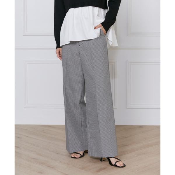イネド（INED）/《大きいサイズ》美脚ワイドパンツ