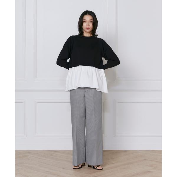 イネド（INED）/《大きいサイズ》美脚ワイドパンツ