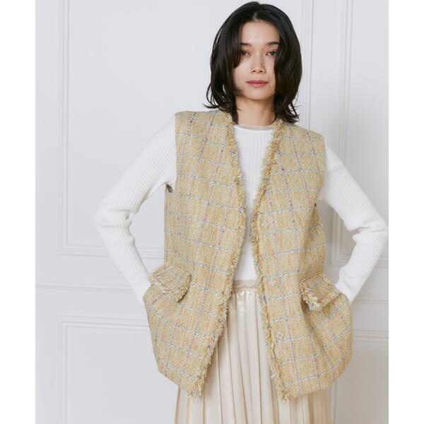 イネド（INED）/ツイードジレ《Lanificico Campore》