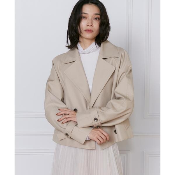 イネド（INED）/《大きいサイズ》ショートトレンチコート