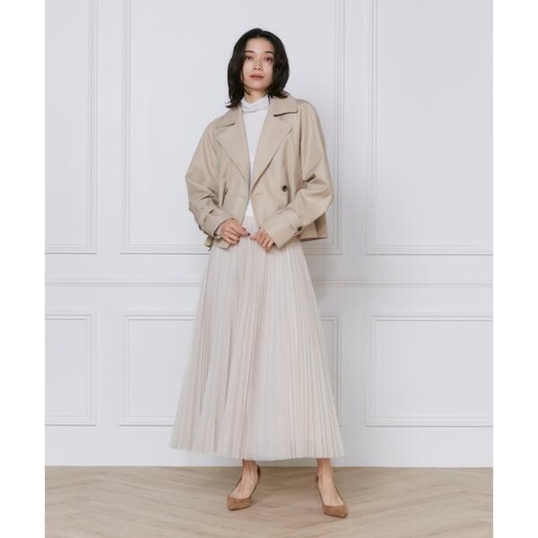 イネド（INED）/《大きいサイズ》ショートトレンチコート