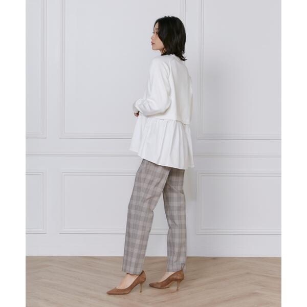 イネド（INED）/《大きいサイズ》美脚テーパードパンツ