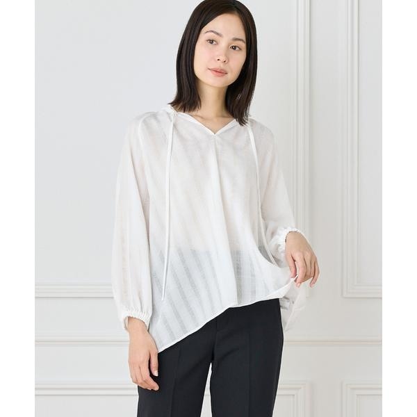 イネド（INED）/からみ織ブラウス