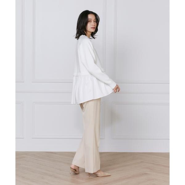 イネド（INED）/《大きいサイズ》美脚セミフレアパンツ