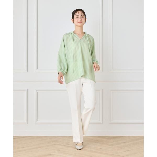 イネド（INED）/《大きいサイズ》美脚セミフレアパンツ