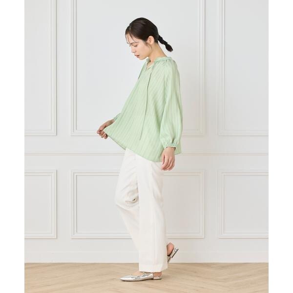 イネド（INED）/《大きいサイズ》美脚セミフレアパンツ