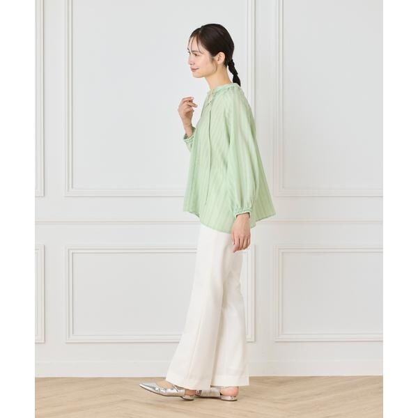 イネド（INED）/《大きいサイズ》美脚セミフレアパンツ