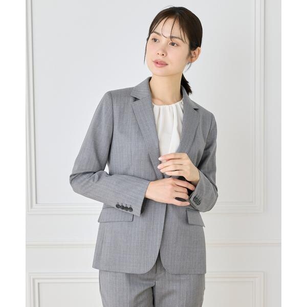 イネド（INED）/《大きいサイズ》【セットアップ対応】シングルジャケット《CERRUTI》