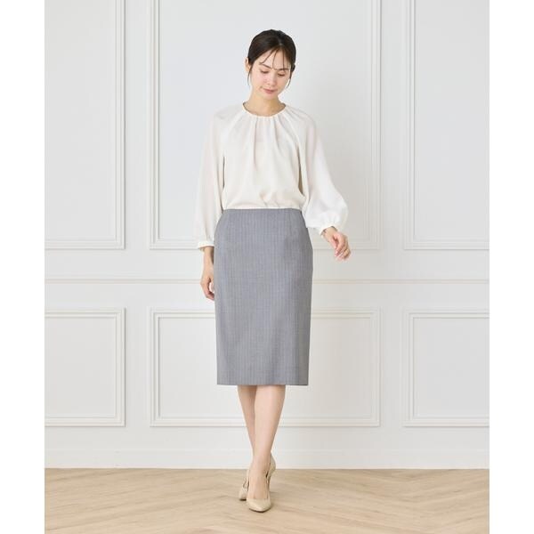 イネド（INED）/【セットアップ対応】ペンシルスカート《CERRUTI》