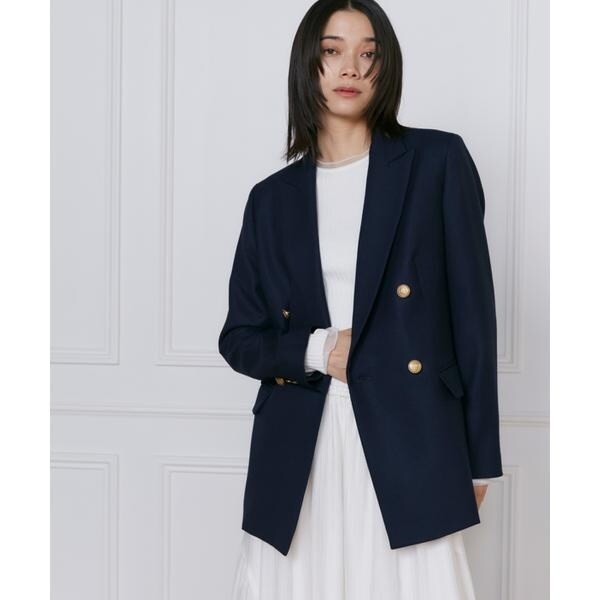 イネド（INED）/《大きいサイズ》ダブルブレストジャケット