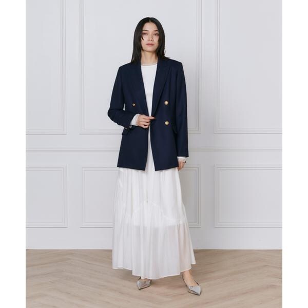 イネド（INED）/《大きいサイズ》ダブルブレストジャケット